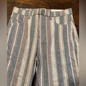 American Eagle Skinny knit Crop 25/0 blue/red/cream